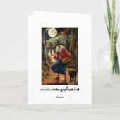 Witch bij Halloween Night Kaart (Achterkant)