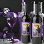 Witch-bijbelpoot in Cauldron Wijn Etiket