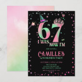  Witch Birthday I Was 6 Now I'm 7 Kaart (Voorkant / Achterkant)