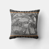 WITCH, BLACK CAT BABY BUGGY HALLOWEEN SIERKUSSEN (Achterkant)