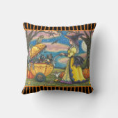 WITCH, BLACK CAT BABY BUGGY HALLOWEEN SIERKUSSEN (Achterkant)