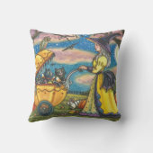 WITCH, BLACK CAT BABY BUGGY HALLOWEEN SIERKUSSEN (Achterkant)