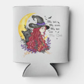 Witch, Black Cat en Crescent Moon Blikjeskoeler (Voorkant)