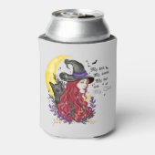 Witch, Black Cat en Crescent Moon Blikjeskoeler (Blikje Achterkant)