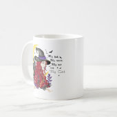 Witch, Black Cat en Crescent Moon Koffiemok (Voorkant links)
