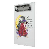 Witch, Black Cat en Crescent Moon Mini Klembord (Angled2)