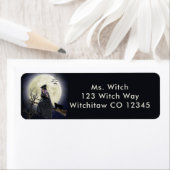 Witch Black Cat en Volle Maan Etiket (Insitu)