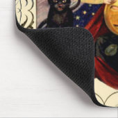 Witch & Black Cat Mousepad Muismat (Hoek)
