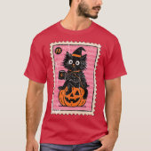 Witch Black Cat T-shirt (Voorkant)