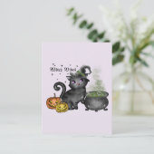Witch Black Cat | Witch Briefkaart (Staand voorkant)