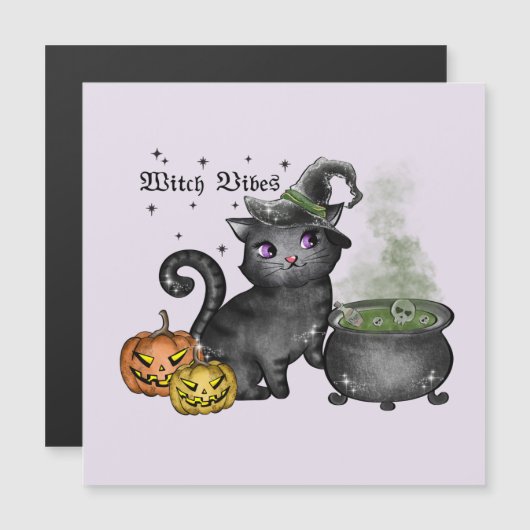 Witch Black Cat | Witch Vibes (Voorkant / Achterkant)