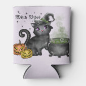 Witch Black Cat | Witch Vibes Blikjeskoeler (Voorkant)