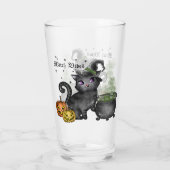 Witch Black Cat | Witch Vibes Glas (Achterkant)