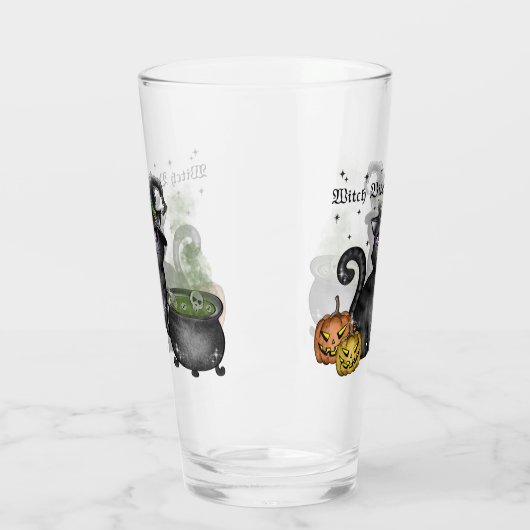Witch Black Cat | Witch Vibes Glas (Links)