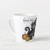 Witch Black Cat | Witch Vibes Latte Mok (Linkerhoek)
