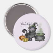 Witch Black Cat | Witch Vibes Magneet (Voorkant / Achterkant)