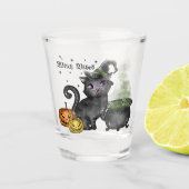 Witch Black Cat | Witch Vibes Shot Glas (Voorkant)