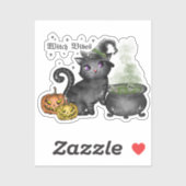 Witch Black Cat | Witch Vibes Sticker (Vel)