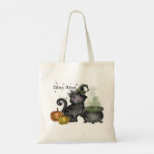 Witch Black Cat | Witch Vibes Tote Bag (Achterkant)