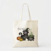 Witch Black Cat | Witch Vibes Tote Bag (Voorkant)