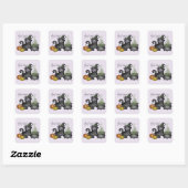 Witch Black Cat | Witch Vibes Vierkante Sticker (Vel)