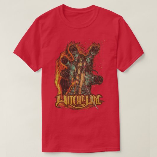 Witch Blade Burning Hand 99 T-shirt (Design voorkant)