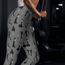 Witch Bloody Cocktail Hart Skeleton Hand Halloween Leggings