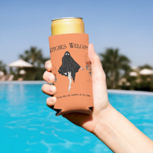Witch Bloody Cocktail Hart Skeleton Hand Halloween Seltzer Blikjeskoeler