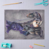 Witch Boot met uil en kat decoupage papier (Craft)