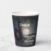 Witch Brew Halloween Black Cat Papieren Bekers (Voorkant)