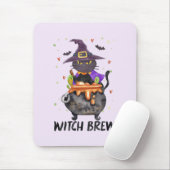 Witch Brew - Kat Dragen Heks Muismat (Met muis)