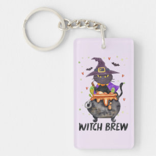 Witch Brew - Kat Dragen Heks Sleutelhanger