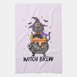 Witch Brew - Kat Dragen Heks Theedoek