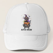 Witch Brew - Kat Dragen Heks Trucker Pet (Voorkant)