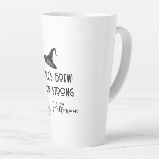 Witch Brew White Halloween Latte Mok (Rechterhoek)
