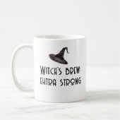 Witch Brew Witte Halloween Koffie Mok (Links)