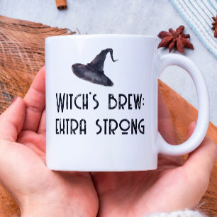 Witch Brew Witte Halloween Koffie Mok