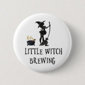 Witch Brewing Zwangerschap Baby shower Ronde Button 5,7 Cm (Voorkant)