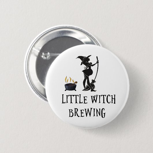 Witch Brewing Zwangerschap Baby shower Ronde Button 5,7 Cm (Voorkant /achterkant)