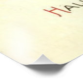 Witch Broom Black Cat Cauldron Foto Afdruk (Hoek)