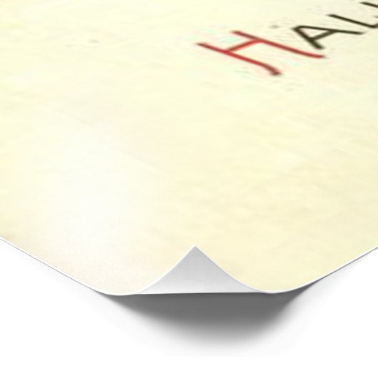 Witch Broom Black Cat Cauldron Foto Afdruk (Hoek)