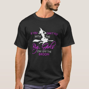Witch Broomstick TShirt Vliegende Heks Broom Hallo