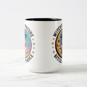 Witch By Natuur By Choice Halloween Funny Tweekleurige Koffiemok (Center)