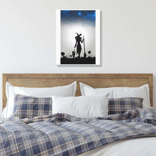 WITCH CANVAS AFDRUK (Insitu (Slaapkamer))