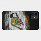 Witch, Cat, Bat en Pumpkin, Happy Halloween! Case-Mate iPhone Case (Achterkant (horizontaal))