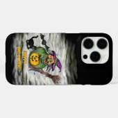 Witch, Cat, Bat en Pumpkin, Happy Halloween! Case-Mate iPhone Case (Achterkant (horizontaal))