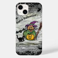 Witch, Cat, Bat en Pumpkin, Happy Halloween!