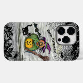 Witch, Cat, Bat en Pumpkin, Happy Halloween! Case-Mate iPhone Case (Achterkant (horizontaal))