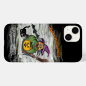 Witch, Cat, Bat en Pumpkin, Happy Halloween! Case-Mate iPhone Case (Achterkant (horizontaal))