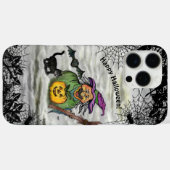 Witch, Cat, Bat en Pumpkin, Happy Halloween! Case-Mate iPhone Case (Achterkant (horizontaal))